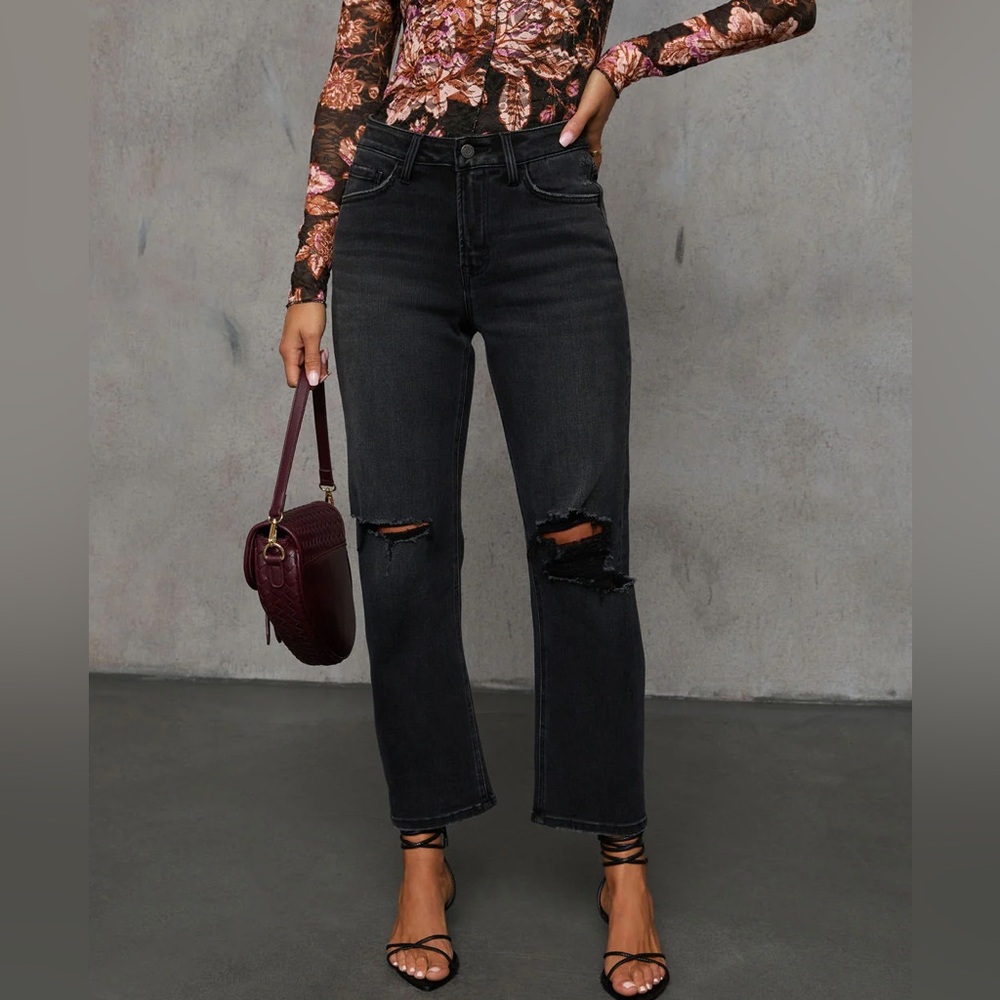 Vici Dolls Raylene Super Stretch High Rise Barrel Jeans